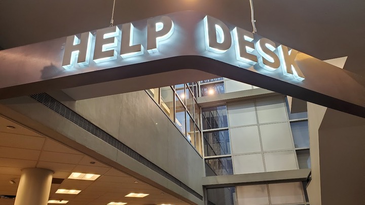 Help Desk sign