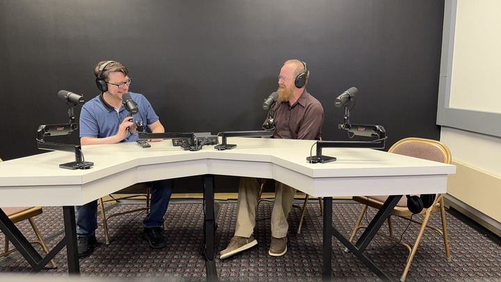 EWFM 522 podcasting studio